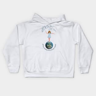 Look Mom I am making the world go round Kids Hoodie